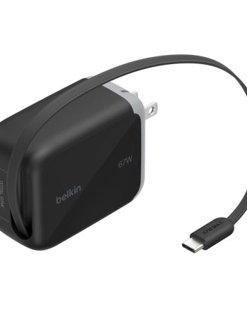 Belkin Retractable GaN Wall Charger 45W/67W