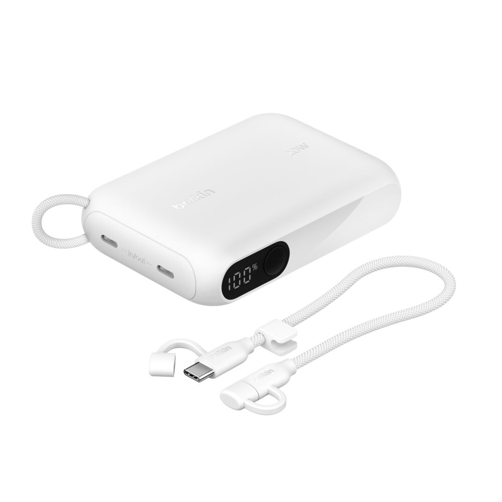 Belkin Power Bank 10K with Display - White - Image 2