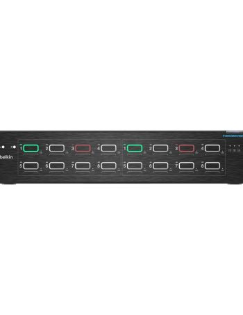 Belkin 8:2 DisplayPort DuoClave Secure KVM with CAC - Black