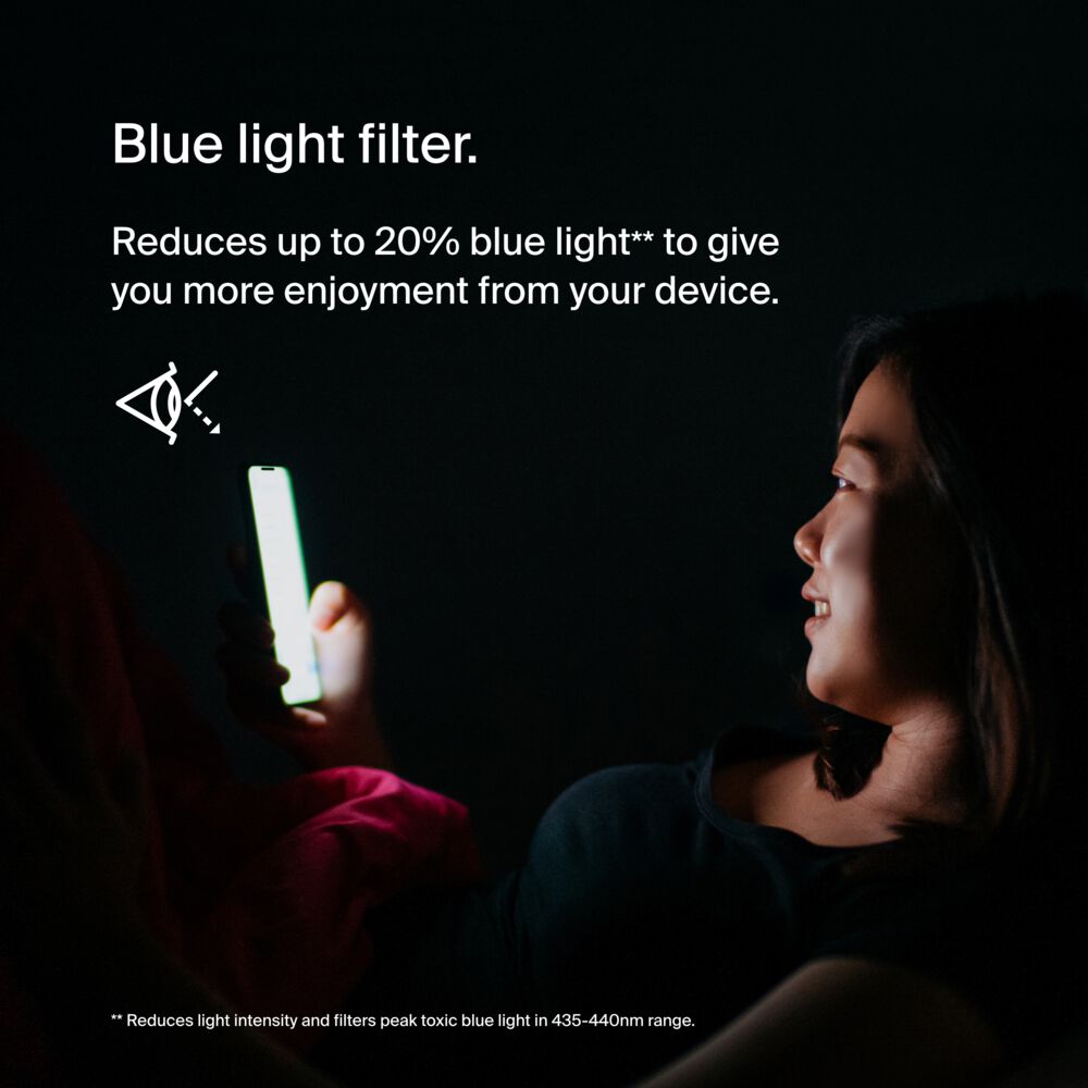 Belkin UltraGlass Blue Light Filter Screen Protector for iPhone 14 Pro - Image 2