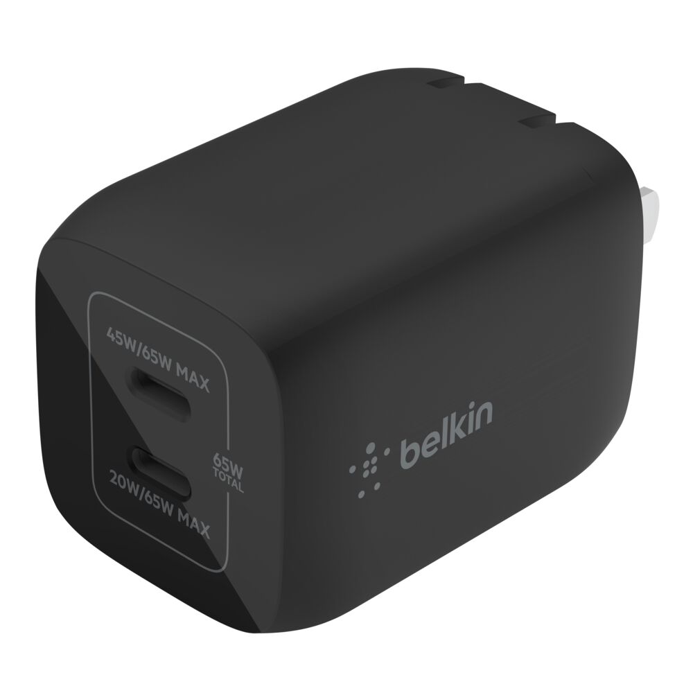Belkin Dual USB-C GaN Wall Charger with PPS 65W - Black, dq variant - Image 11