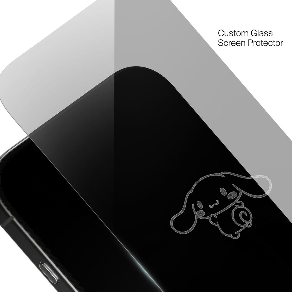 Belkin Cinnamoroll Looking Custom Glass Screen Protector - iPhone 16 Pro, Clear - Image 5