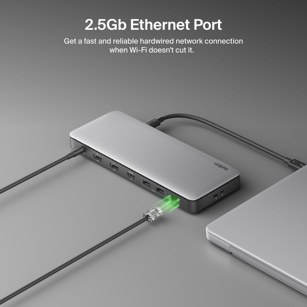 Belkin Thunderbolt 4 Dock - Gray - Image 8