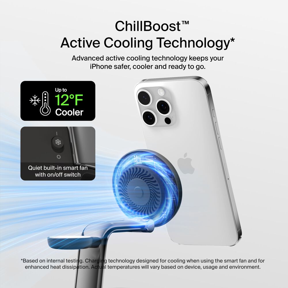Belkin 3-in-1 Magnetic Charging Dock with Qi2 25W - Image 3
