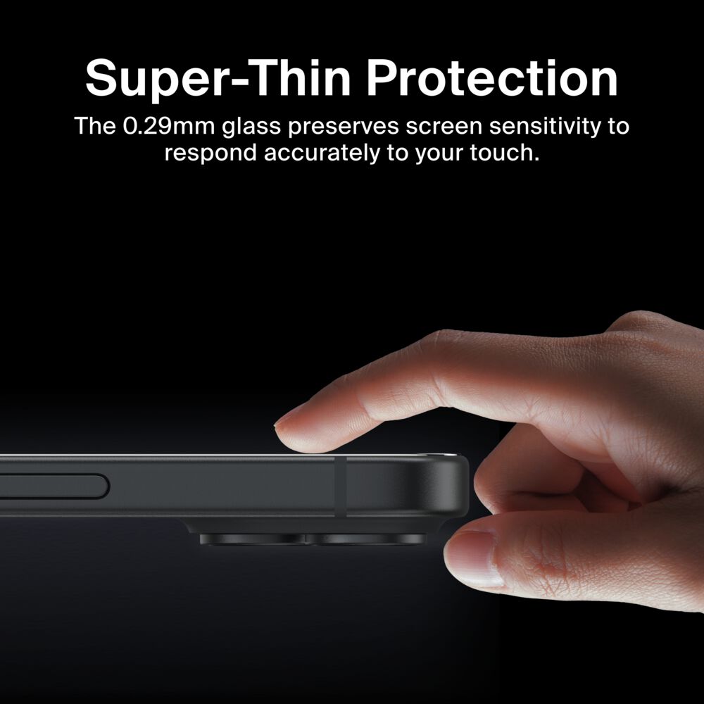 Belkin InvisiGlass Privacy Treated Screen Protector for iPhone 16 Plus/15 Plus/14 Pro Max - Image 5