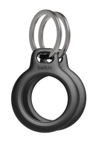 Belkin Secure Holder with Key Ring for AirTag 2-Pack - Black
