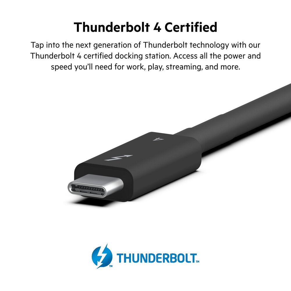 Belkin Pro Thunderbolt 4 Dock - Space Gray - Image 5