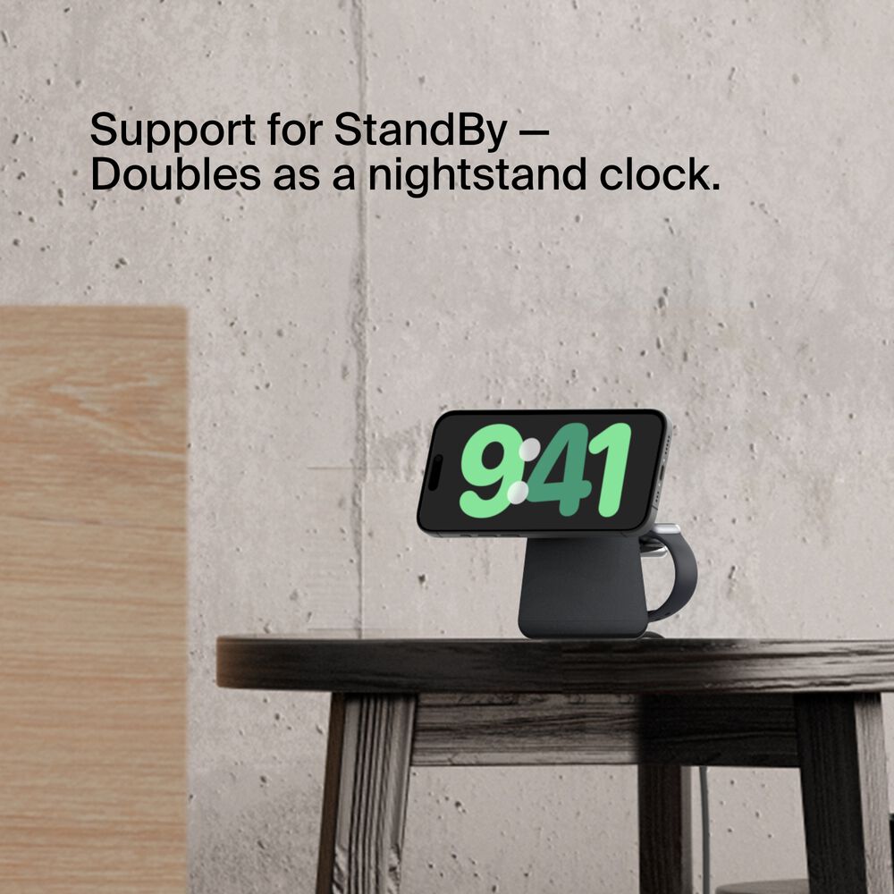 Belkin 2-in-1 Wireless Charging Dock with Qi2 15W - Image 5