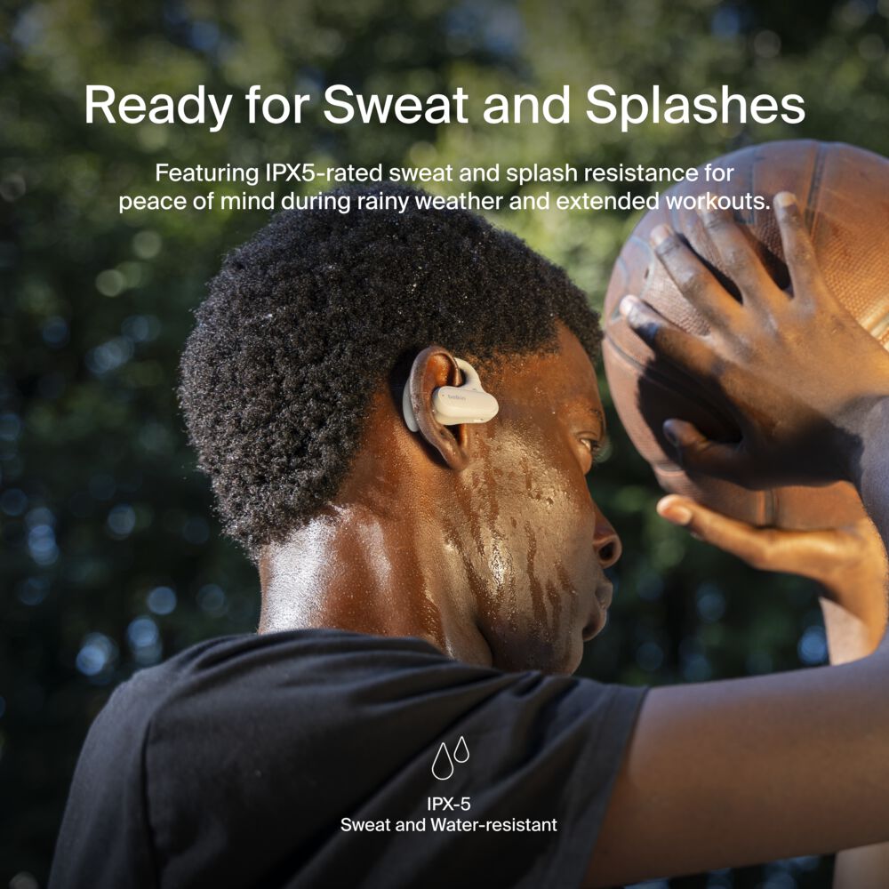 Belkin Open-Ear Wireless Earbuds - Sand - Image 8