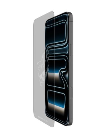 Belkin Badtz-Maru Dancing Custom Glass Screen Protector - iPhone 16 Plus/15 Plus/15 Pro Max, Clear