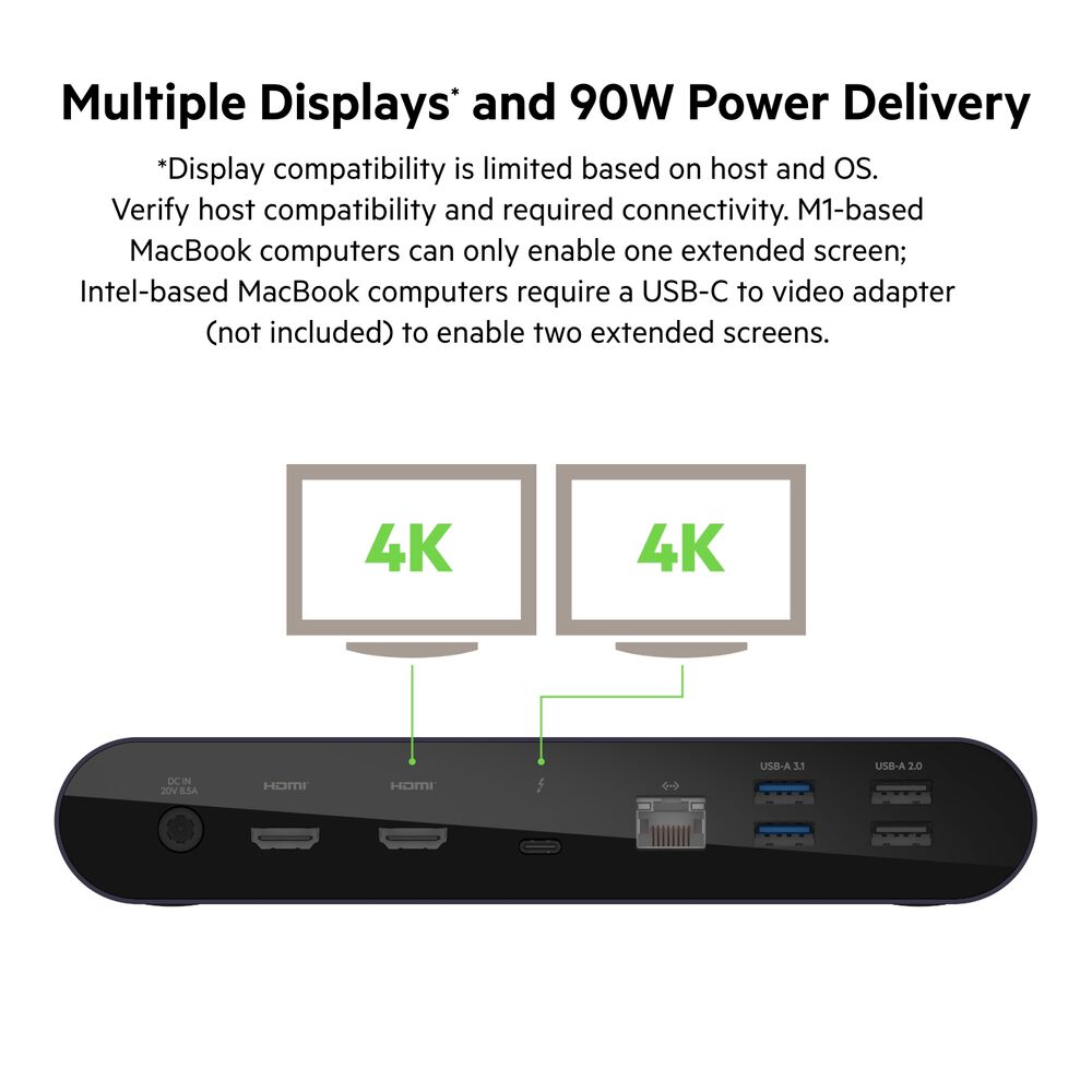 Belkin Pro Thunderbolt 4 Dock - Space Gray - Image 8