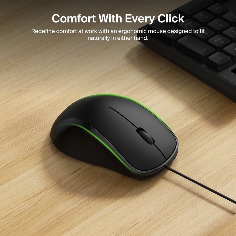Belkin Wired Keyboard and Mouse Combo - Black - Image 4