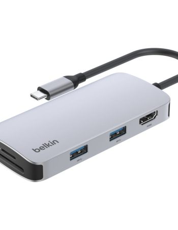 Belkin USB-C 5-in-1 Multiport Hub - 4K@60Hz, Space Gray