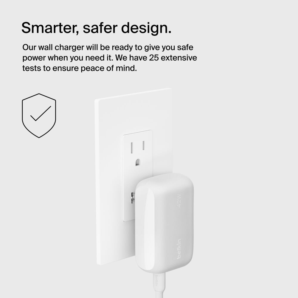 Belkin Dual Wall Charger 42W - USB-C to USB-C Cable, dq variant - Image 6