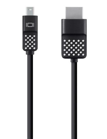 Belkin Mini DisplayPort to HDMI Cable, 4k - Black