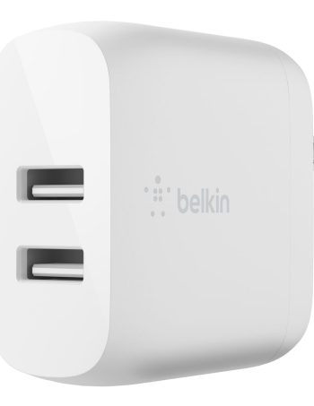 Belkin Dual USB-A Wall Charger 24W - White, dq