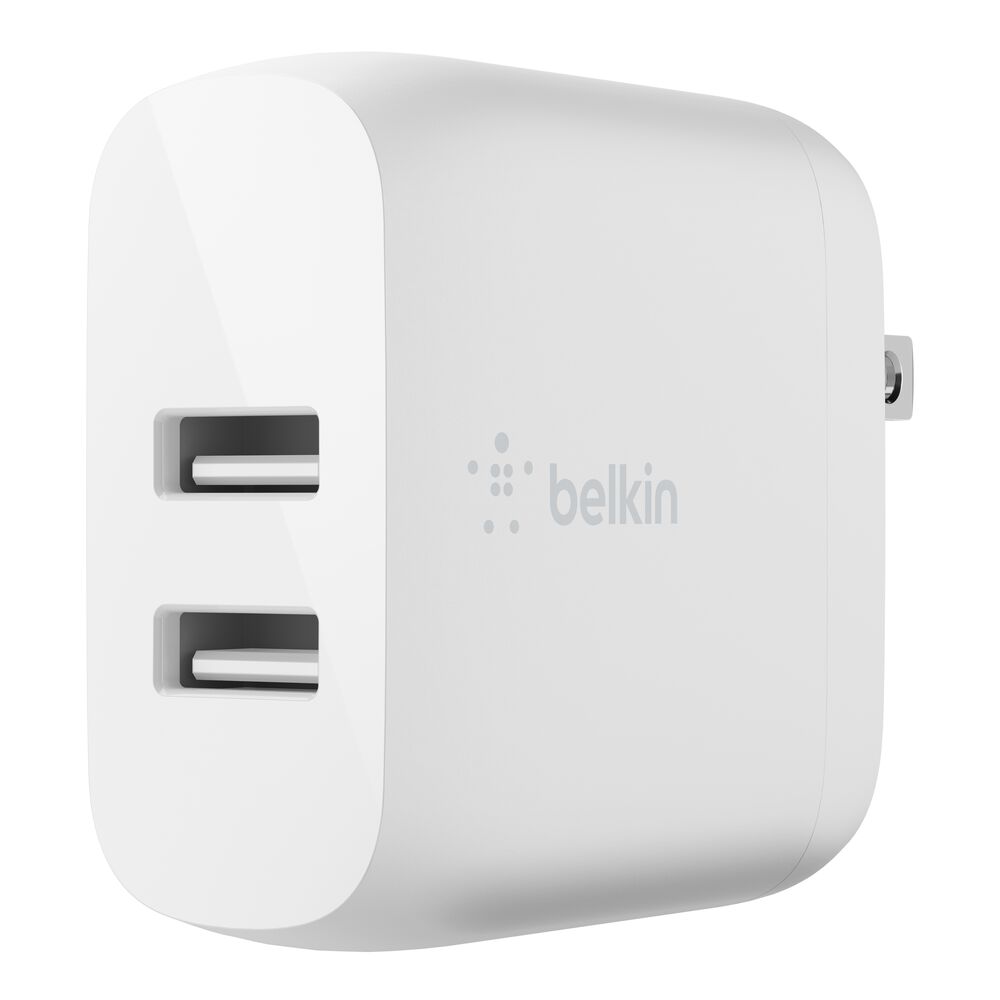 Belkin Dual USB-A Wall Charger 24W - White, dq
