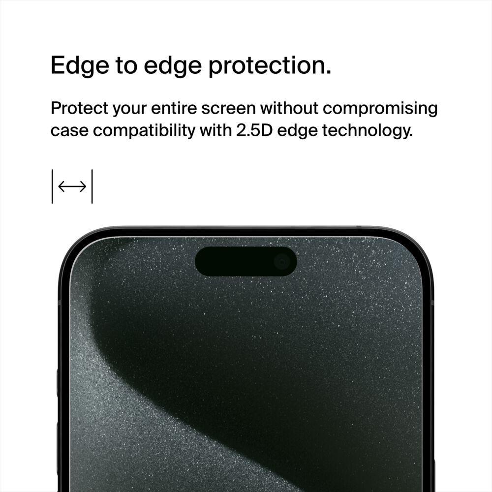Belkin UltraGlass 2 Blue Light Filter Screen Protector for iPhone 15 Pro Max - Image 7