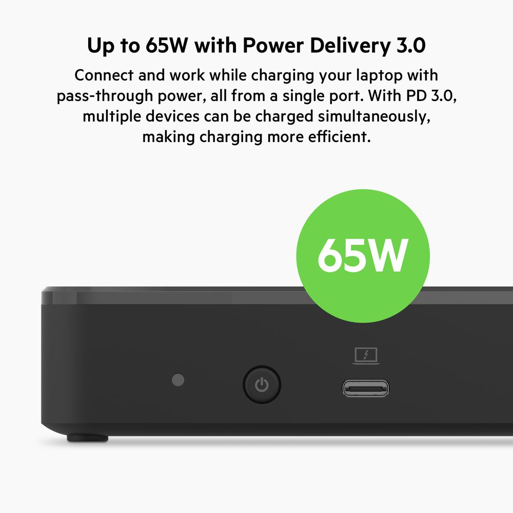 Belkin 14-Port USB-C Docking Station, 65W - Black - Image 4