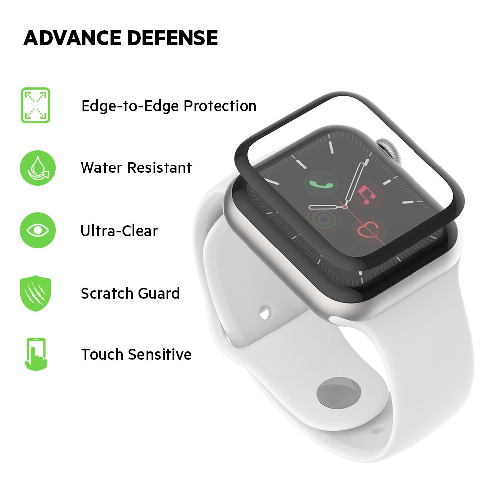 Belkin TrueClear Curve Screen Protector for Apple Watch Series 6/SE/5/4 (44mm) - Image 2