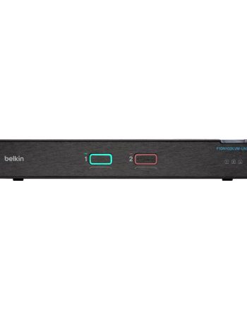 Belkin Universal 2nd Gen Secure KVM Switch, 2-Port Single Head No CAC - Black