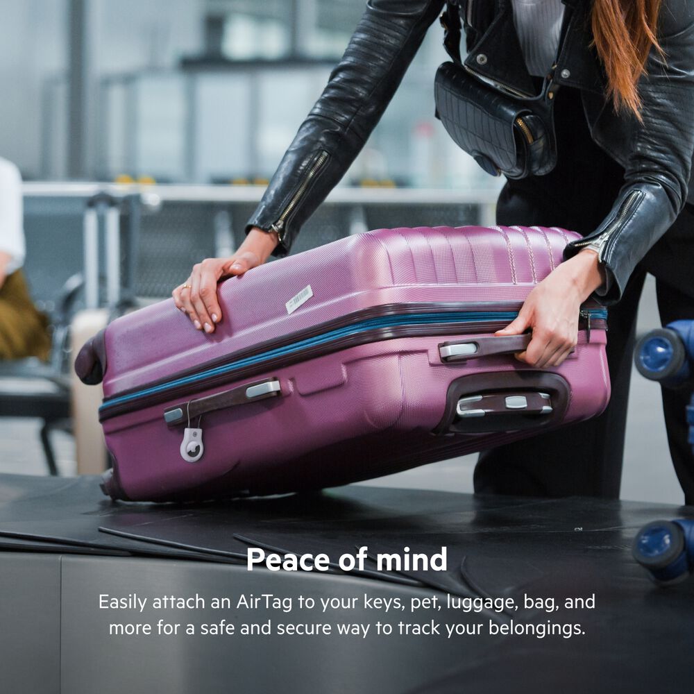 Belkin Secure Holder with Wire Cable for AirTag - White - Image 3