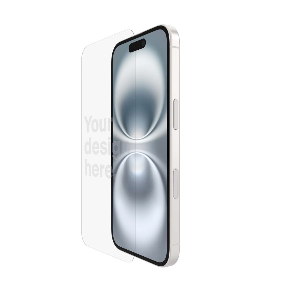 Belkin Personalized Glass Screen Protector - iPhone 16 Pro, Clear