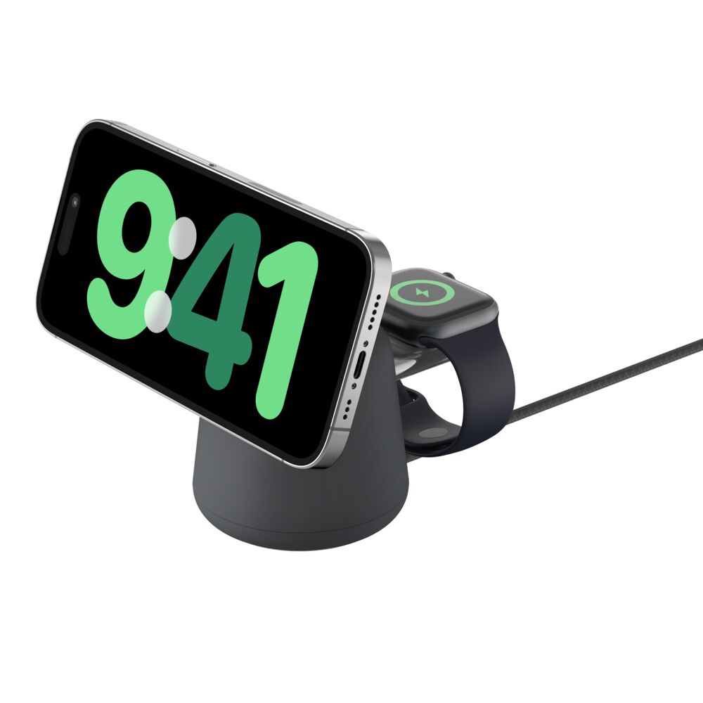 Belkin 2-in-1 Wireless Charging Dock with Qi2 15W