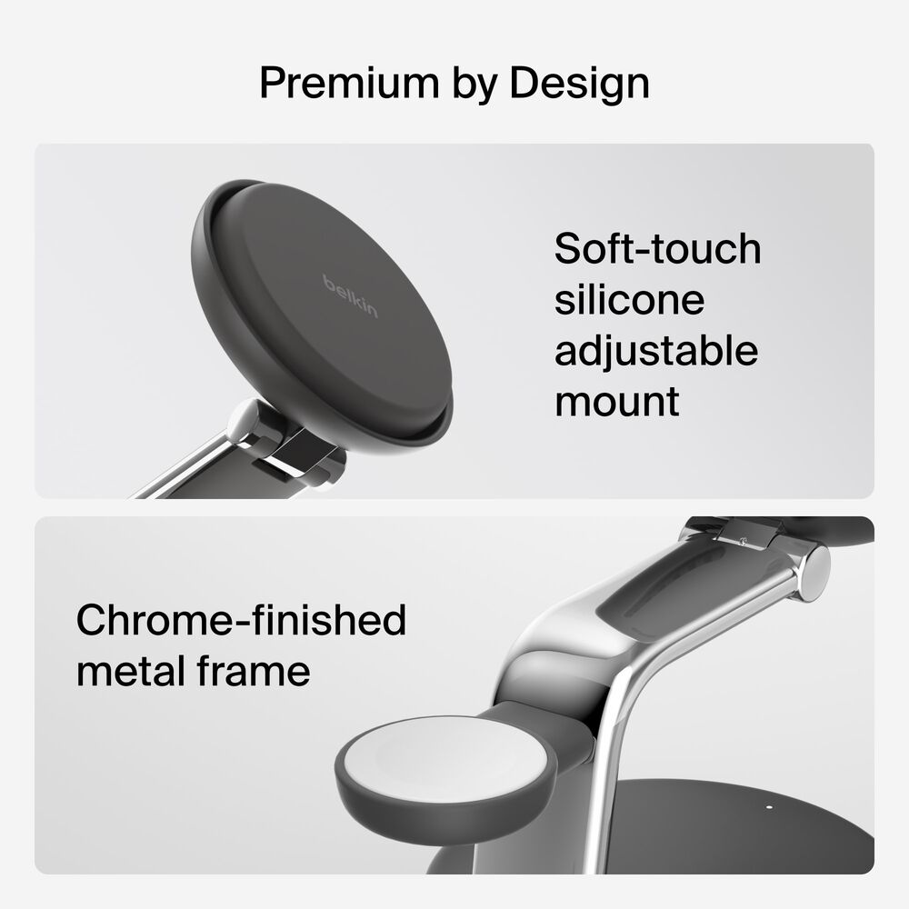 Belkin 3-in-1 Magnetic Charging Dock with Qi2 25W - Image 4