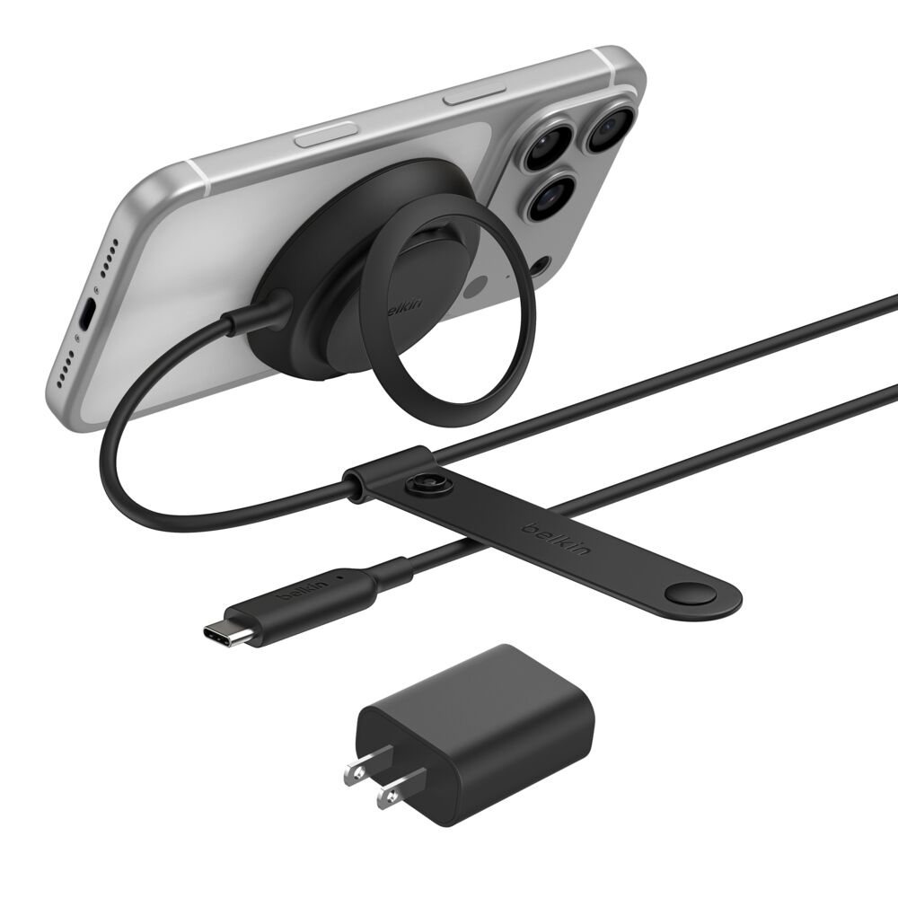 Belkin Magnetic Charger with Qi2 25W - Round Form, Black, Power Supply Included - Image 2