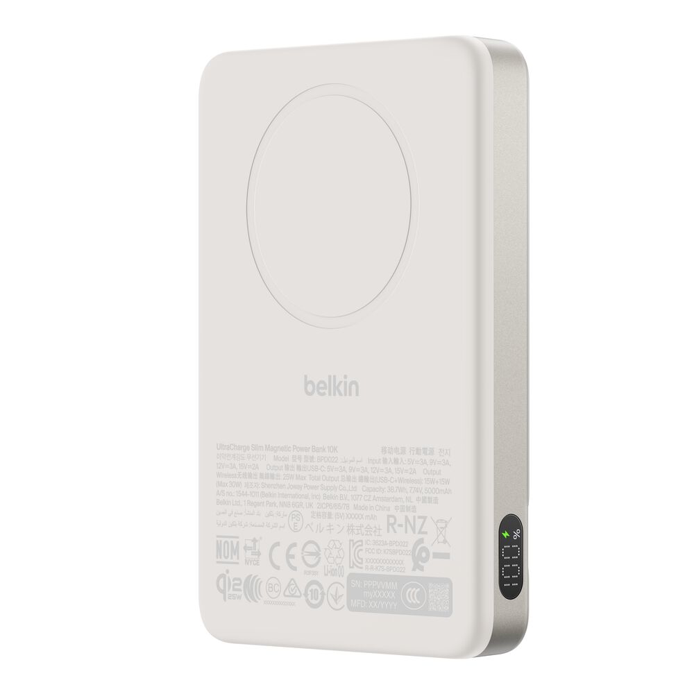 Belkin Slim Magnetic Power Bank 10K - Sand - Image 14