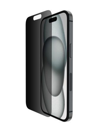 Belkin TemperedGlass Privacy Treated Screen Protector for iPhone 16 / iPhone 15 / iPhone 14 Pro