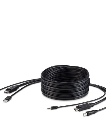 Belkin TAA DP/USB/AUD SKVM CBL, DP M/M; USB A/B, 6' - Black, 6.0 feet
