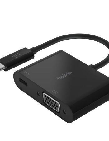 Belkin USB-C to VGA + Charge Adapter - Black