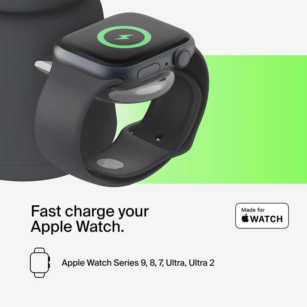 Belkin 2-in-1 Wireless Charging Dock with Qi2 15W - Image 4