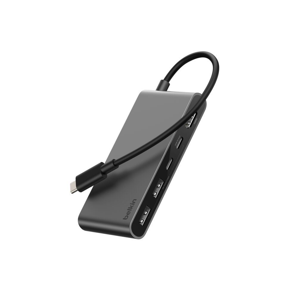 Belkin 5-Port USB-C Hub with Dual USB-C Ports - Space Gray - Image 10