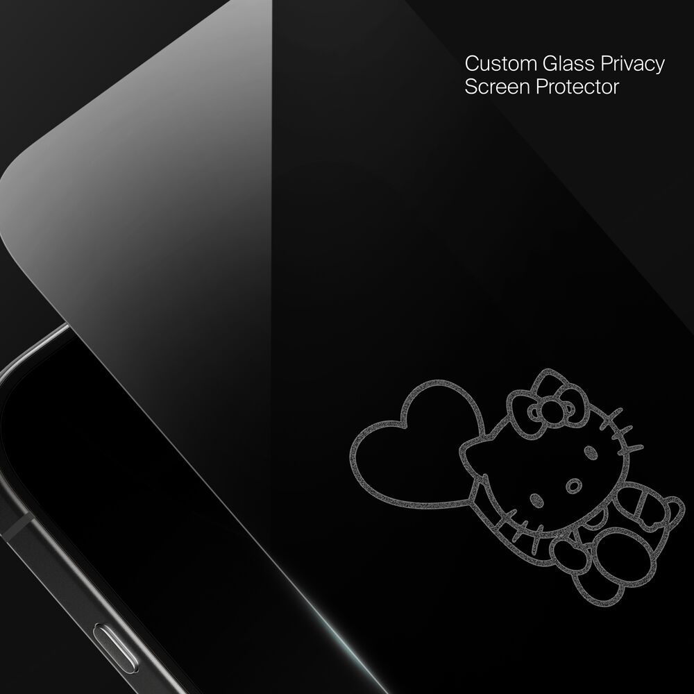 Belkin Hello Kitty Balloon Custom Glass Screen Protector - iPhone 16 Pro, Privacy - Image 5
