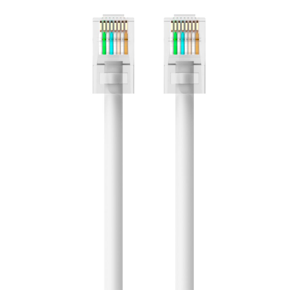 Belkin CAT6 Ethernet Patch Cable, RJ45, M/M - White, 5 ft - Image 2