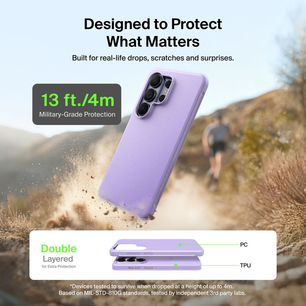 Belkin Protect Series Case for Samsung Galaxy S26 Ultra - Lavender - Image 3