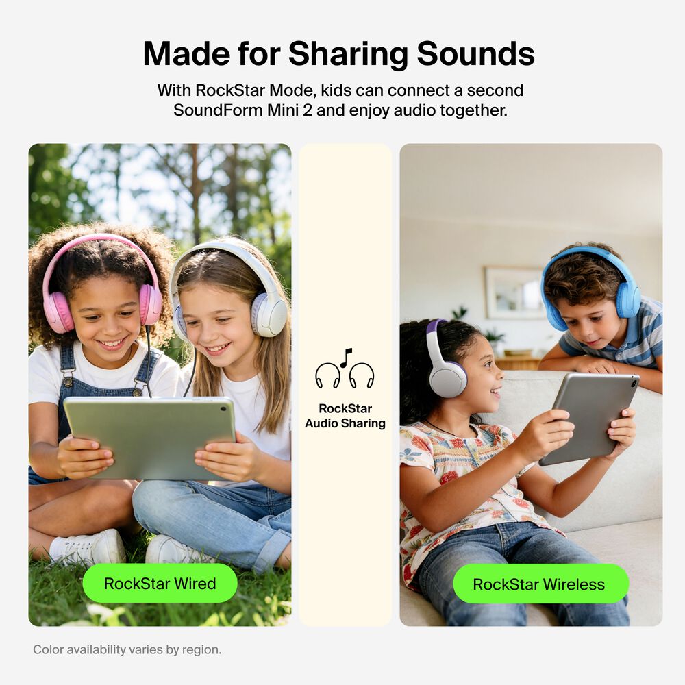 Belkin Wireless On-Ear Headphones for Kids - Purple, Without Case - Image 8