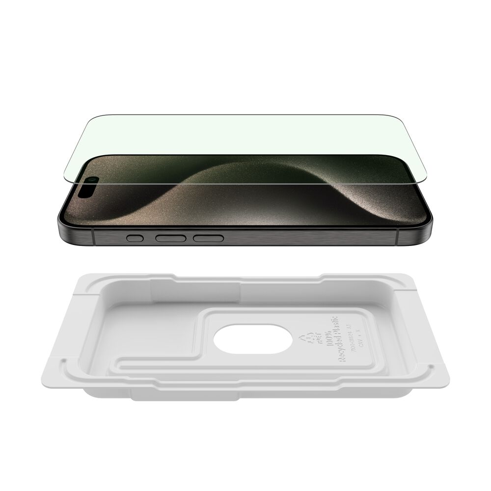 Belkin UltraGlass 2 Blue Light Filter Screen Protector for iPhone 15 Pro - Image 11