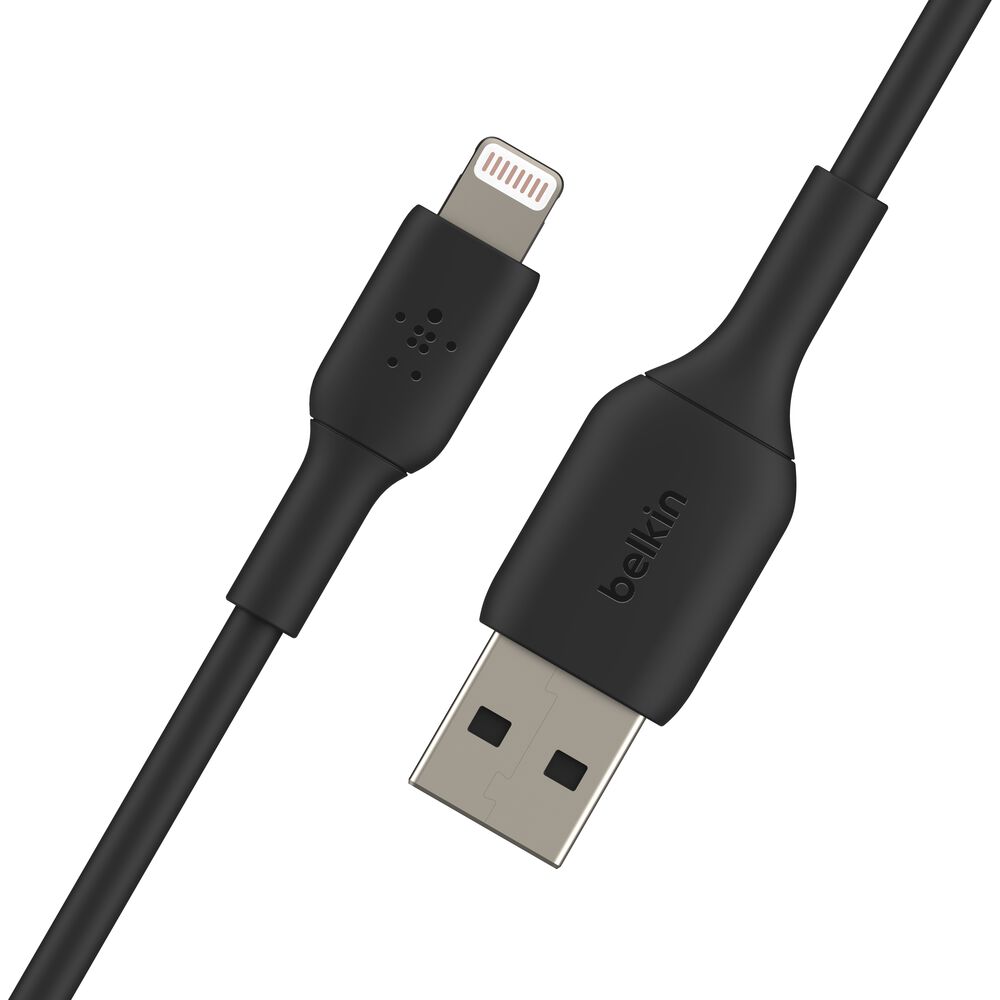 Belkin Lightning to USB-A Cable - Black, 3.3 ft, 1 Pack - Image 3