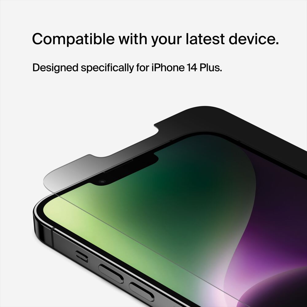 Belkin TemperedGlass Privacy Treated Screen Protector for iPhone 14 Plus / iPhone 13 Pro Max - Image 4