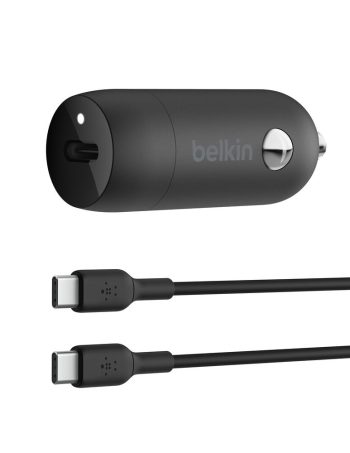 Belkin 30W USB-C Car Charger + USB-C to USB-C cable
