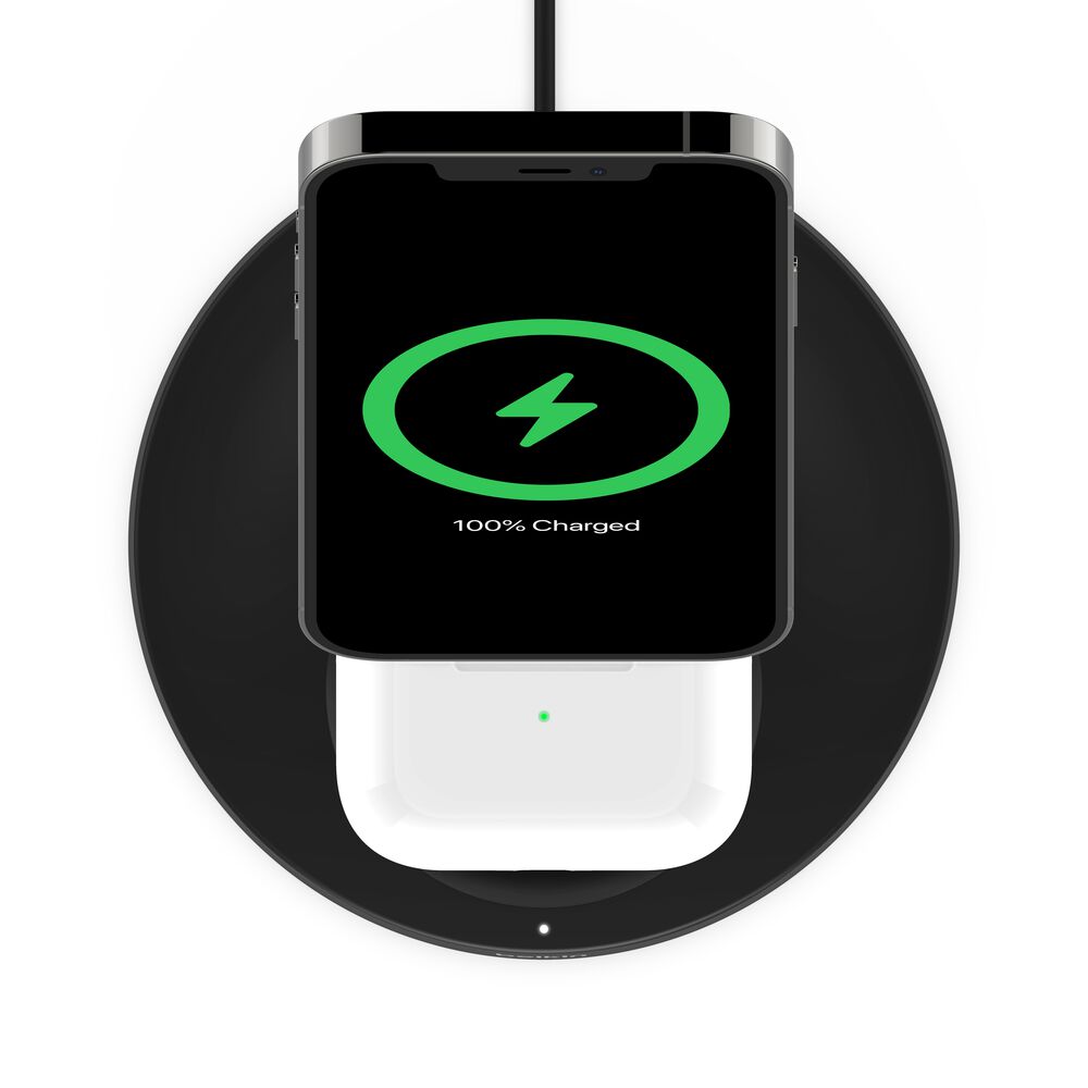Belkin 2-in-1 Wireless Charger Stand with Official MagSafe Charging 15W (Certified Refurbished) - Black - Image 6