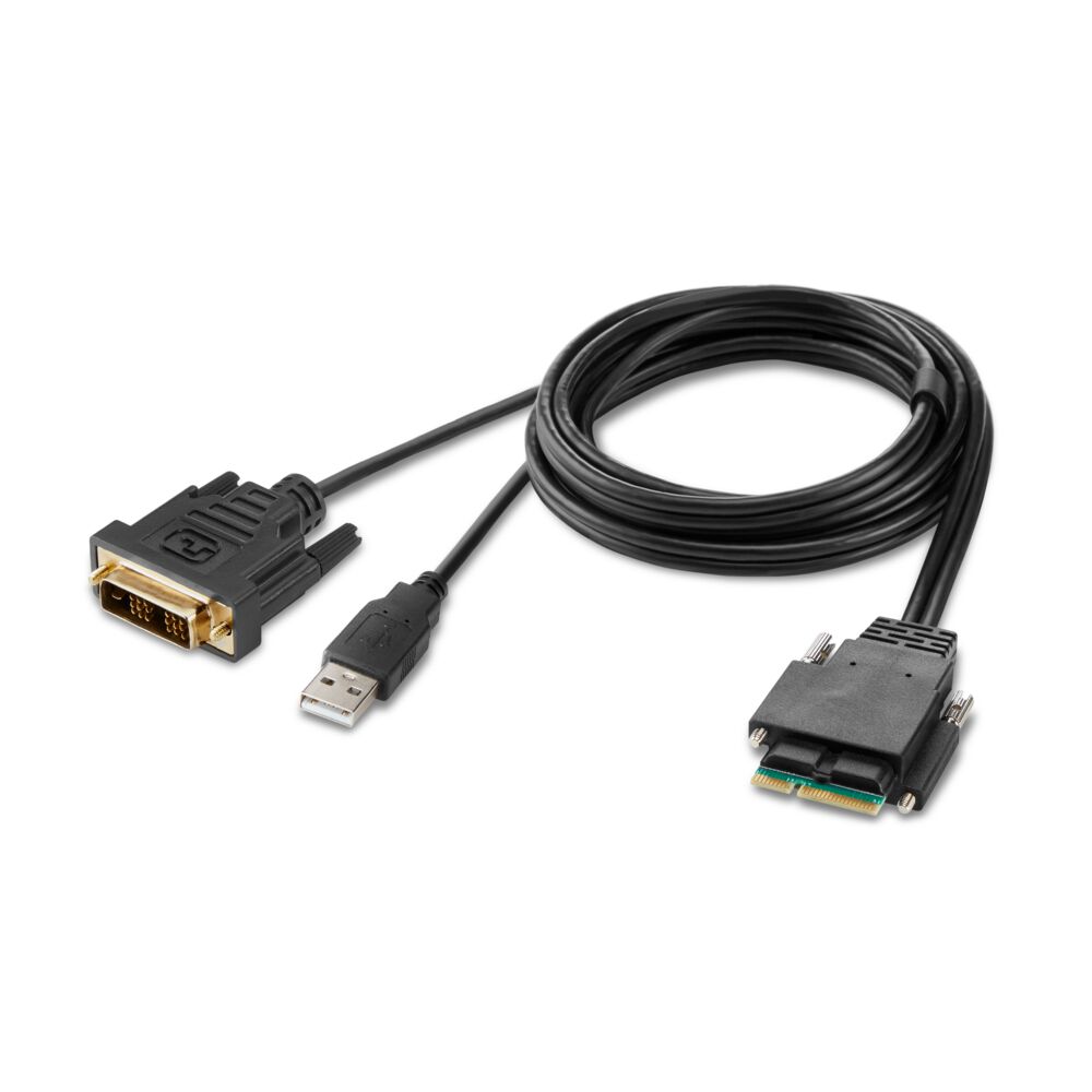 Belkin 4-Port Single Head DVI Modular Secure KVM Switch PP4.0 W/ Remote - Black - Image 2