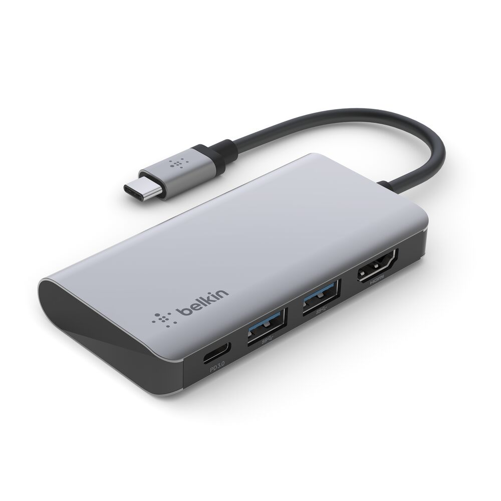 Belkin USB-C 4-in-1 Multiport Adapter - Space Gray - Image 8