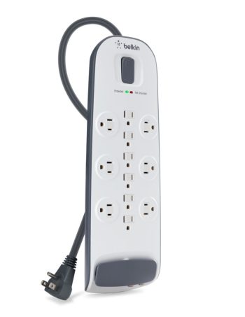 Belkin 12-outlet Surge Protector with 8 ft Power Cord with Cable/Satellite and Telephone Protection - White