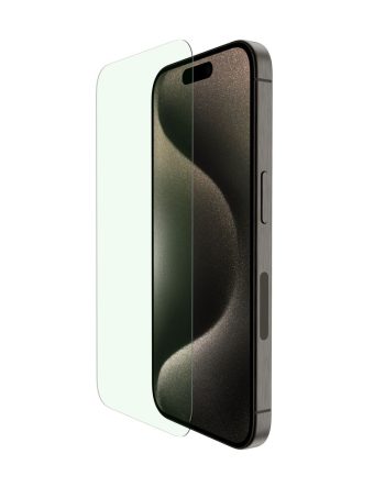 Belkin UltraGlass 2 Blue Light Filter Screen Protector for iPhone 15 Pro