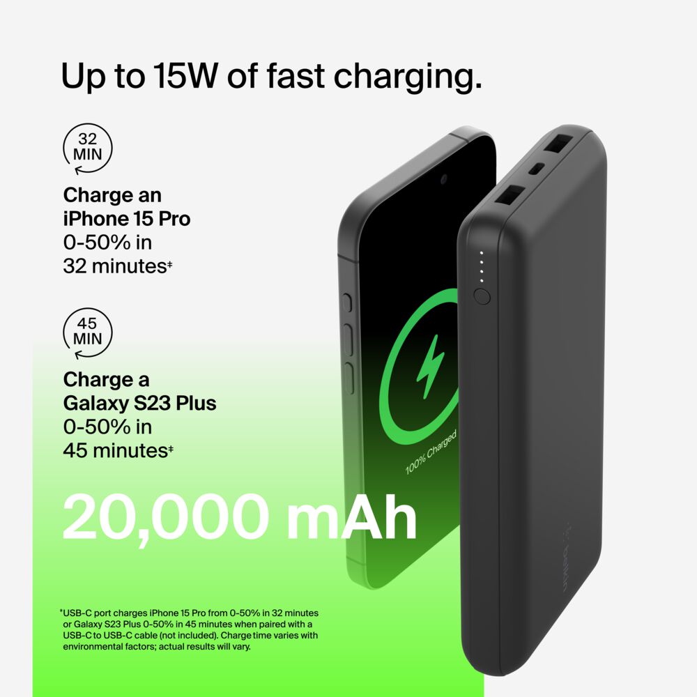 Belkin Power Bank 20K - Black - Image 4